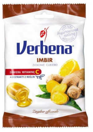 Verbena cukierki imbir 60g