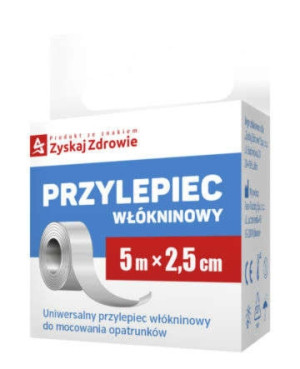 Przylepiec włókninowy 5m x 2.5cm x 1 sztuka
