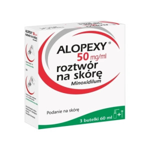 Alopexy 50mg/ml roztwór na skórę 3 butelki x 60ml