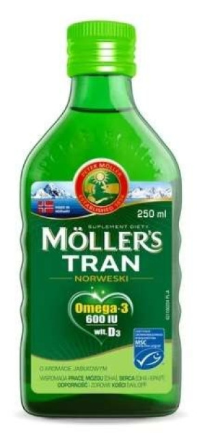 Tran Moller's Gold Norweski jabłkowy 250ml