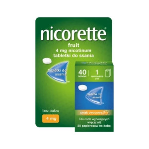 Nicorette Fruit 4mg x 40 tabletek do ssania