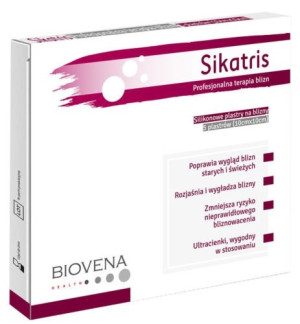 Sikatris Silikonowy plaster na blizny 10cm x 10cm 5 sztuk