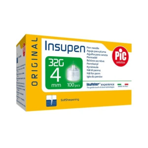 Insupen Igły do penów insulinowych 32G x 4mm x 100 sztuk
