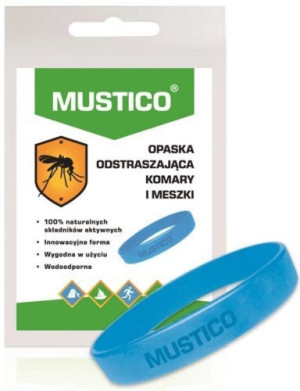 MUSTICO Opaska odstraszająca komary i meszki x 1sztuka