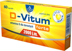 D-VITUM FORTE 2000 j.m witamina D dla dorosłych x 60 kapsułek