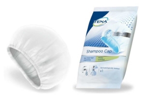 TENA Shampoo Cap czepek do mycia włosów z delikatnym szamponem i odżywką x 1 sztuka