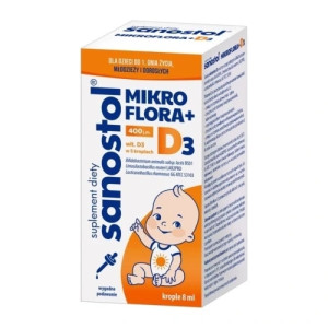 Sanostol Mikroflora + D3 krople 8ml