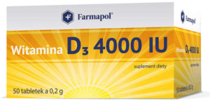 Witamina D3 4000IU x 50 tabletek