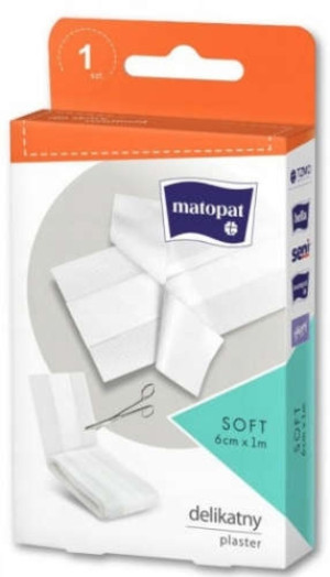 PLASTER MATOPAT SOFT 6CMX 1M DO CIECIA Z OPATRUNKIEM