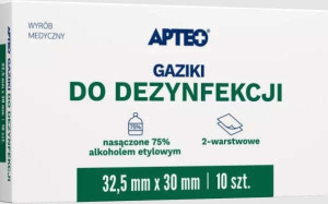 APTEO CARE Gaziki do dezynfekcji x 10 sztuk