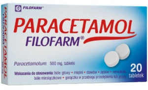 Paracetamol Filofarm x 20 tabletek