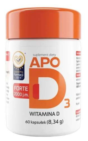 ApoD3 Forte 2000j.m x 60 kapsułek