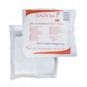 Gaza Lux S opatrunkowa jałowa 17nitek 1/2m x 1 sztuka