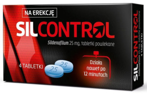Silcontrol 25mg x 4 tabletki