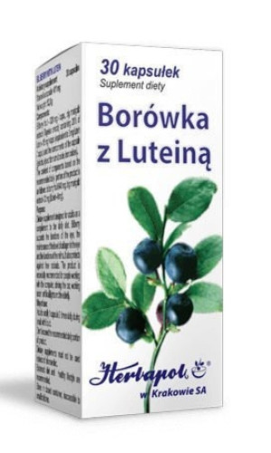 Borówka z luteiną x 30 kapsułek