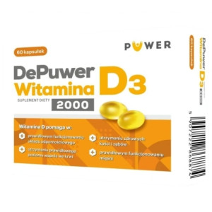 DePuwer Witamina D3 2000 x 60 kapsułek