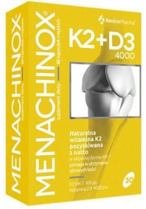 Menachinox K2 + D3 4000j.m. x 30 kapsułek