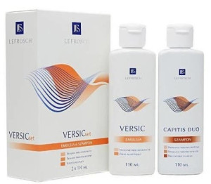 VERSIC Zestaw Emulsja 110ml + Capitis Duo szampon 110ml