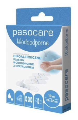 Pasocare Plus plaster wodoodporny z opatrunkiem x 10 sztuk