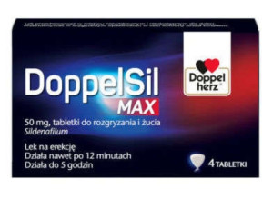 DoppelSil Max 50mg x 4 tabletki do rozgryzania i żucia