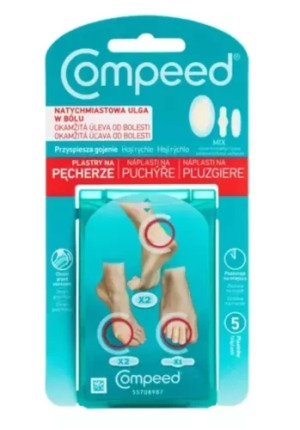 COMPEED Plastry na pęcherze mix x 5 sztuk