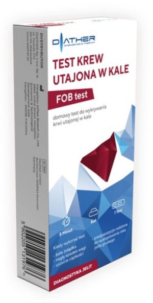 Test Krew utajona w kale x 1 sztuka