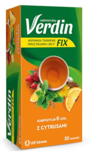 Verdin Fix z cytrusami x 20 saszetek