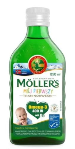 Moller’s Mój Pierwszy Tran Norweski płyn 250ml