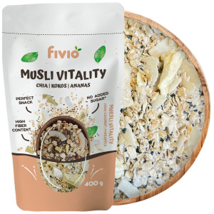 fivio Musli VITALITY chia, kokos, ananas 400g