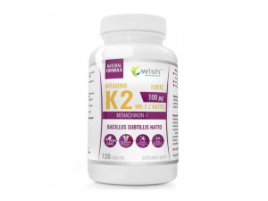 WISH Witamina K2 MK-7 z natto 100mcg 120 Tabletek