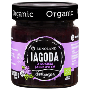 RUNOLAND Słodka przekąska jagoda BIO 200 g