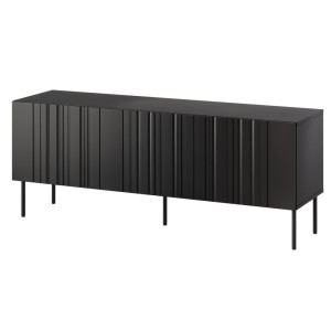 Szafka RTV czarna mat 150 cm Milo