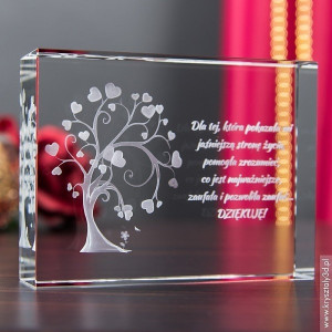 Drzewko Miłości 3D ♥ personalizowana statuetka 3D duża • GRAWER 3D