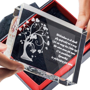 Drzewko Miłości 3D ♥ personalizowana statuetka 3D średnia • GRAWER 3D