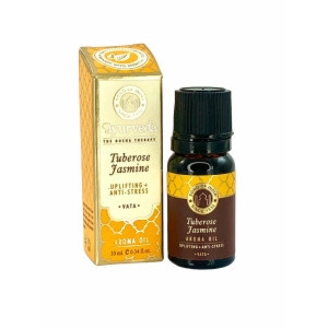 Olejek zapachowy z zakraplaczem Tuberoza & Jaśmin (Vata) 10 ml Luxurious Veda Song of India
