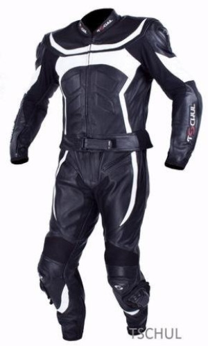 TSCHUL KOMBINEZON MOTO SKÓRZANY 725 BLACK-WHITE