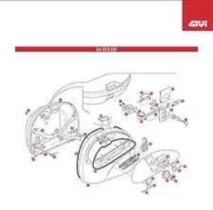 GIVI Z41FNM E41 CZARNA BOTTOM SHELL