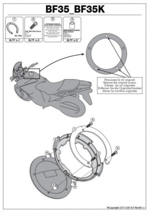 GIVI BF35 MOCOWANIE TANKLOCK KAWASAKI Ninja H2 SX