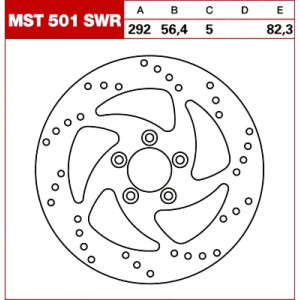 TRW Tarcza hamulcowa MST501SWR Harley Davidson FLH