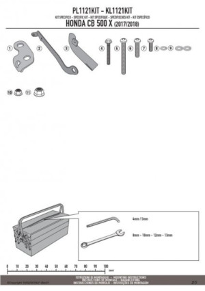 KAPPA KL1121KIT ADAPTER DO STELAŻA BOCZNEGO KL1121