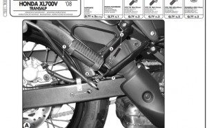KAPPA STELAŻ POD SAKWY HONDA XL 700V TRANSALP '08