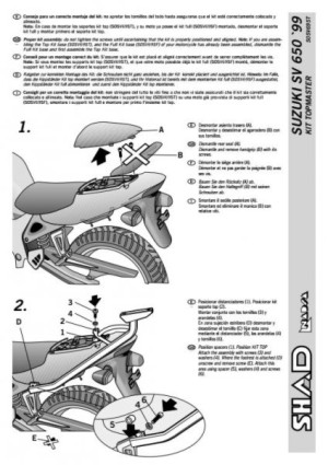 SHAD KSHS0SV69ST STELAŻ KUFRA TYŁ DO SUZUKI SV 650