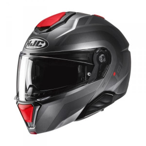 HJC KASK SYSTEMOWY I91 ARVEN GREY/RED