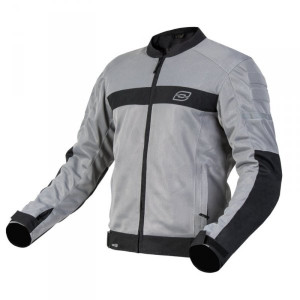 OZONE KURTKA MOTOCYKLOWA TEKSTYLNA DART SILVER/BLA