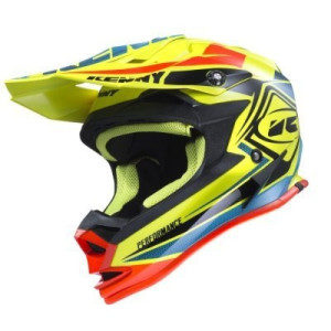 KENNY KASK OFF-ROAD PERFORMANCE YELLOW/BLUE/ORANGE