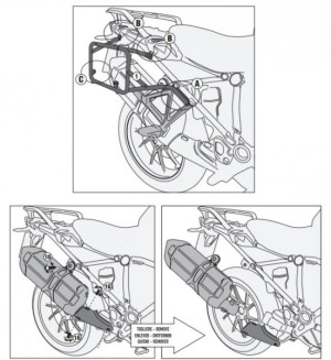 KAPPA KL5108CAM STELAŻ KUFRÓW CAM SIDE BMW R 1200