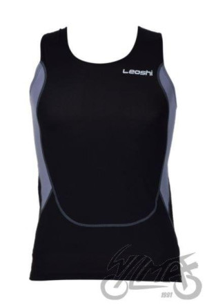 KOSZULKA TERMOAKTYWNA LEOSHI CZARNO SZARA LSL1008