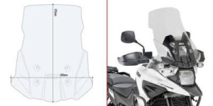 GIVI D3117ST SZYBA PRZEZROCZYSTA 57,5 x 50,5 SUZUKI V-Strom