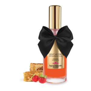 SexShop - Olejek do masażu jadalny rozgrzewający - Bijoux Cosmetiques Warming Oil Truskawka - online