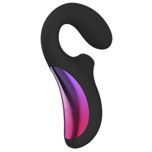Ekskluzywny soniczny masażer łechtaczki i wibrator do punktu G - Lelo  Enigma Dual Stimulation Sonic Massager Czarny
